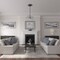Ekena Millwork Classic Ceiling Medallion (Fits Canopies up to 12 3/4"), 18 5/8"OD 4"ID x 1 1/8"P, Pewter CM19CLPES - alternate 5